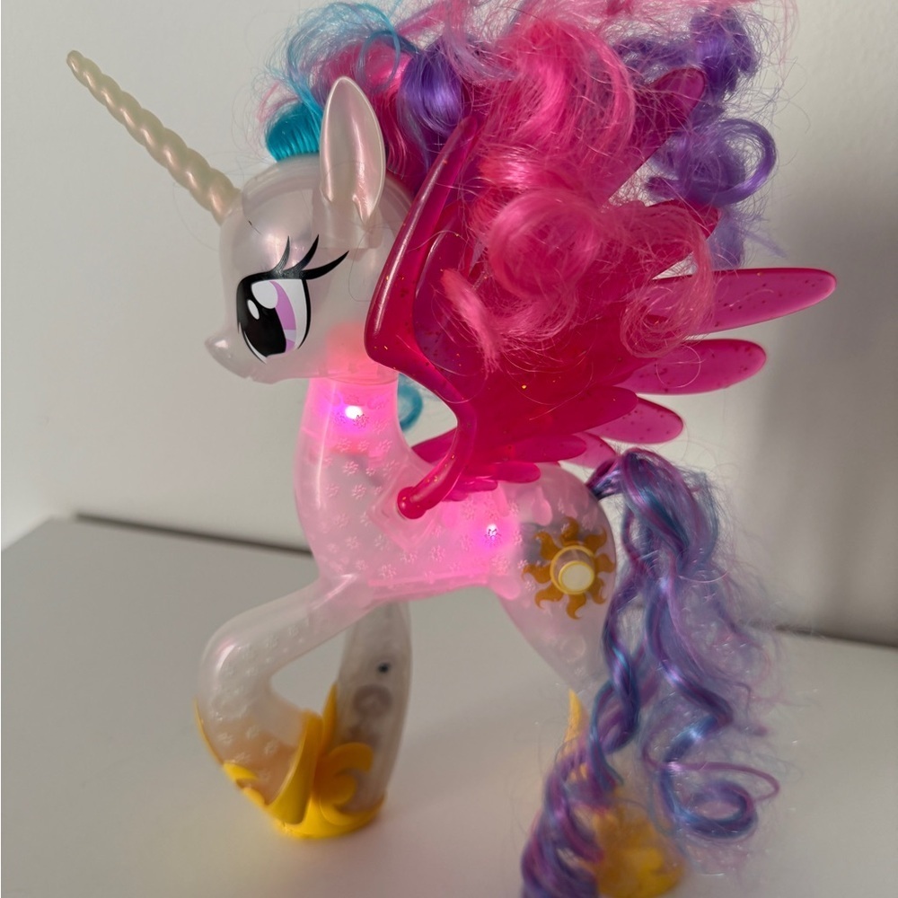Magical Pink and Blue Unicorn Toy - Picture 4 of 5